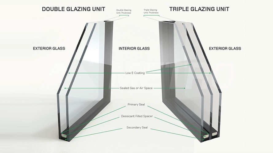 window glazing diagram